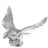 Chrome Flying Eagle With Illuminated Eyes