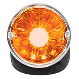 Chrome Die Cast Torpedo Cab Light with Watermelon Glass Lens & 1156 Bulb