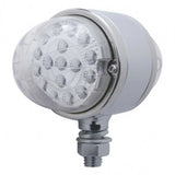 3-1/2" Amber/Red 17 LED Reflector Watermelon Double Face Light
