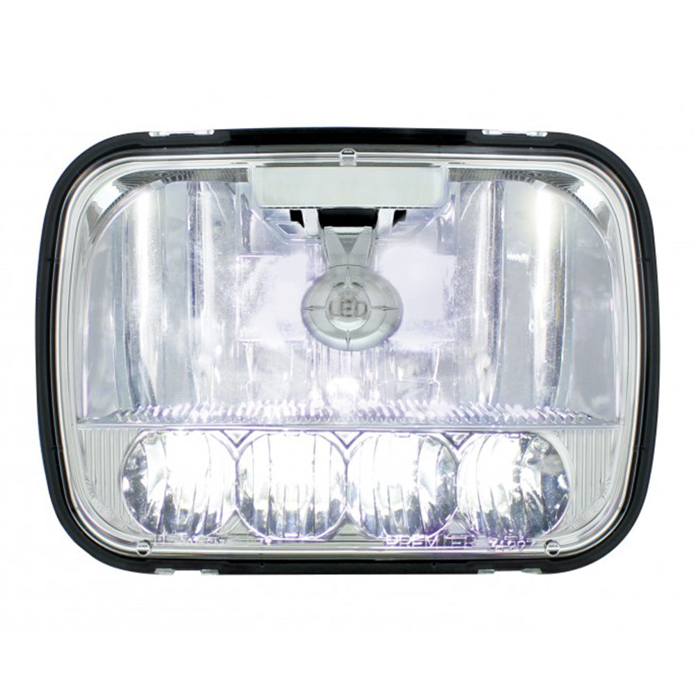 5" x 7" High/Low Beam Ultralit LED Crystal Headlight
