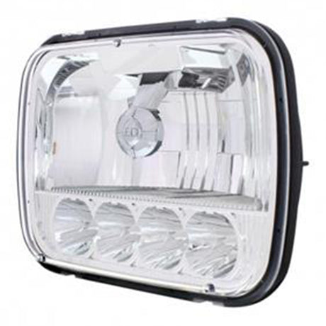 5" X 7" high/low beam Ultralit LED crystal headlight, closer view
