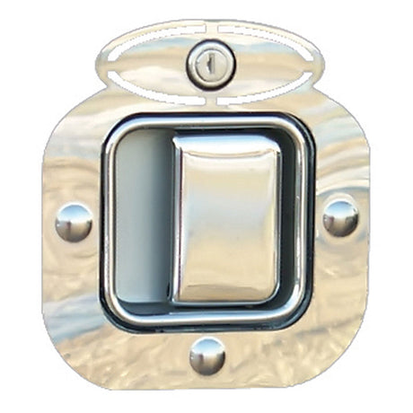 Peterbilt SS oval door latch and keyhole trim for semi trucks