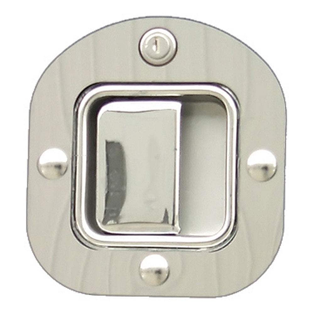 Peterbilt SS Round Door Latch and Keyhole Trim