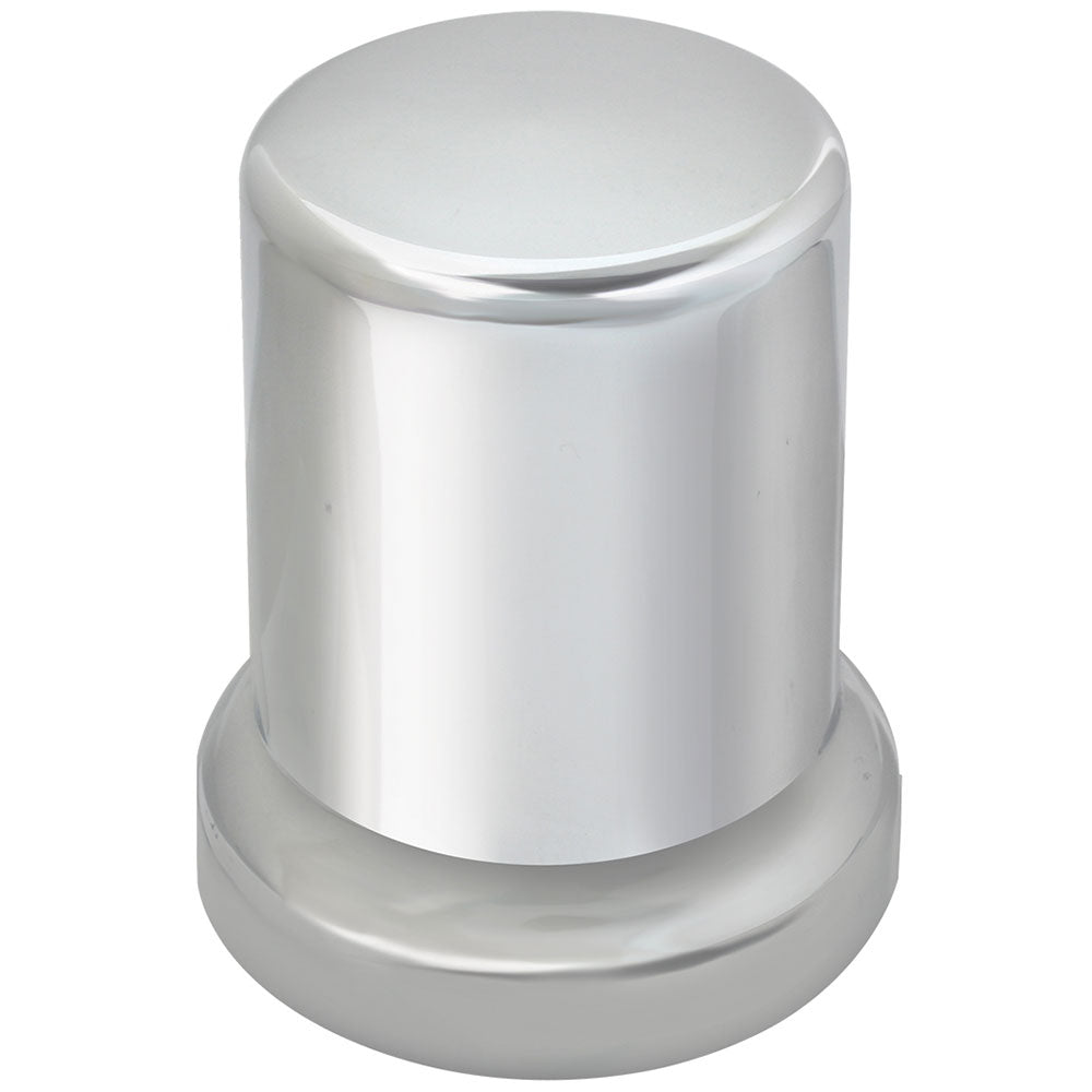 1-1/2" Chrome Plastic Flat Top Nut Cover - Push On