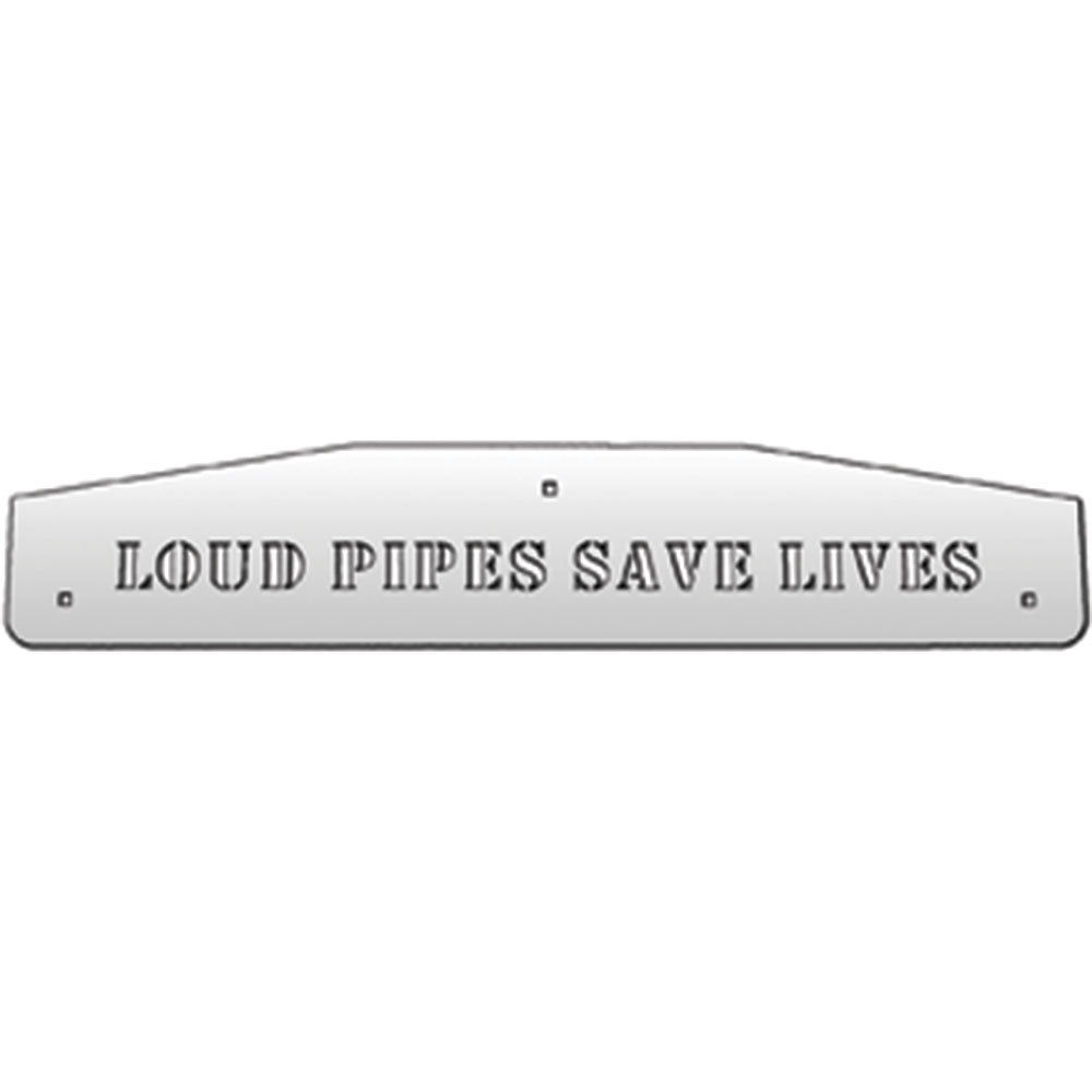 SS Loud Pipes Mud Flap Weights w/Back Plates (PR)