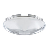 Chrome Front Pointed Hubcap 4 Notch, 7/16" Lip