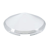 Chrome Front Pointed Hubcap 4 Notch, 7/16" Lip