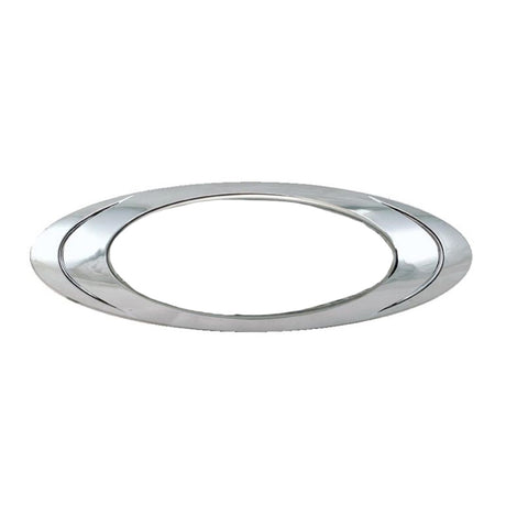 Chrome plastic bezel for Magnum 1 light, close-up