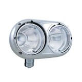 Peterbilt 359 Stainless Dual Headlight Housing with Inner Lamp Bucket
