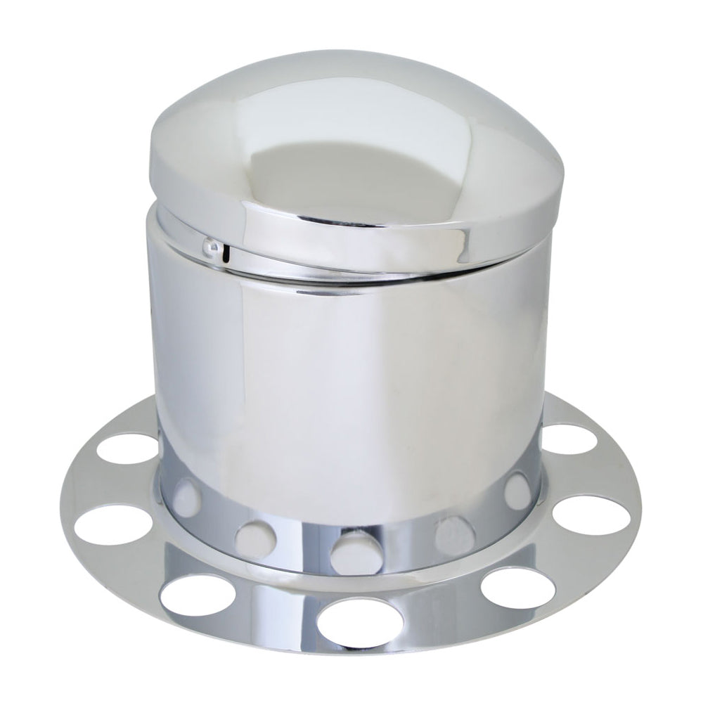 Chrome Rear Axle Cover for Stud-Pilot Aluminum Wheel
