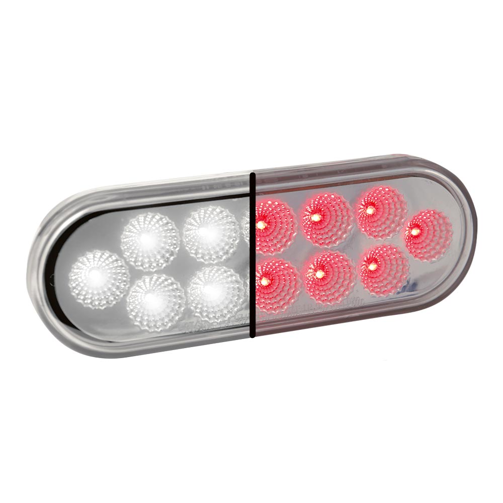 6" 12 LED Oval Dual Revolution Light