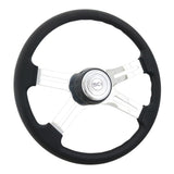 4 Spoke Polyurethane Steering Wheel 18"