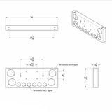 Stainless Steel Center Panel with Halo LED Lights
