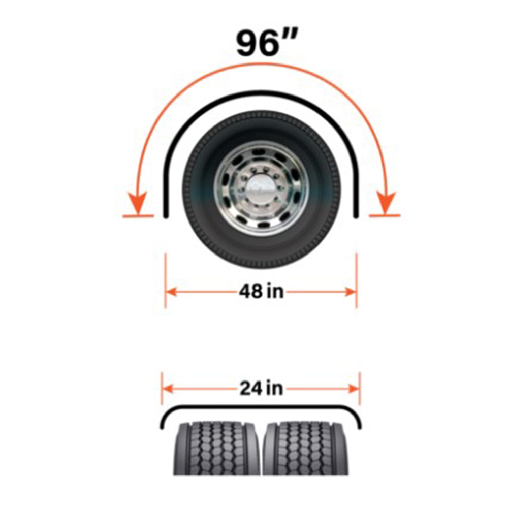 95" Super Long Single Axle Fenders