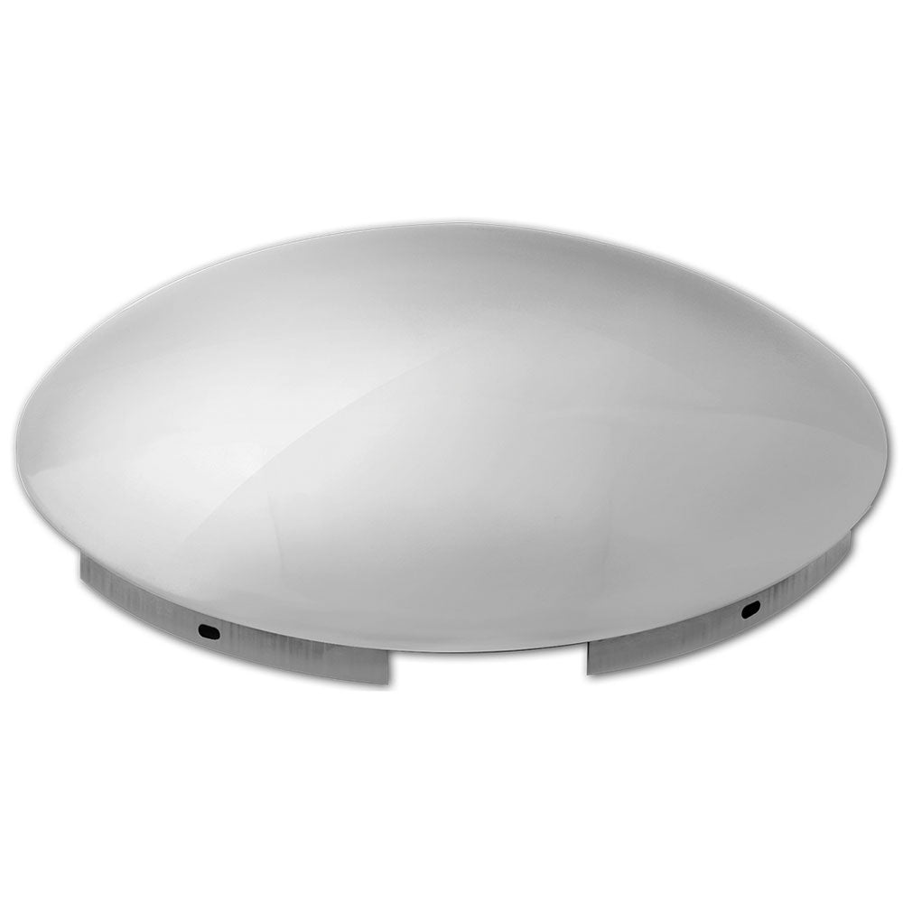 SS Dome Front Hubcap, 4 Notch, 7/16