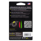 3" GearTie Reusable Rubber Twist Ties 4PK