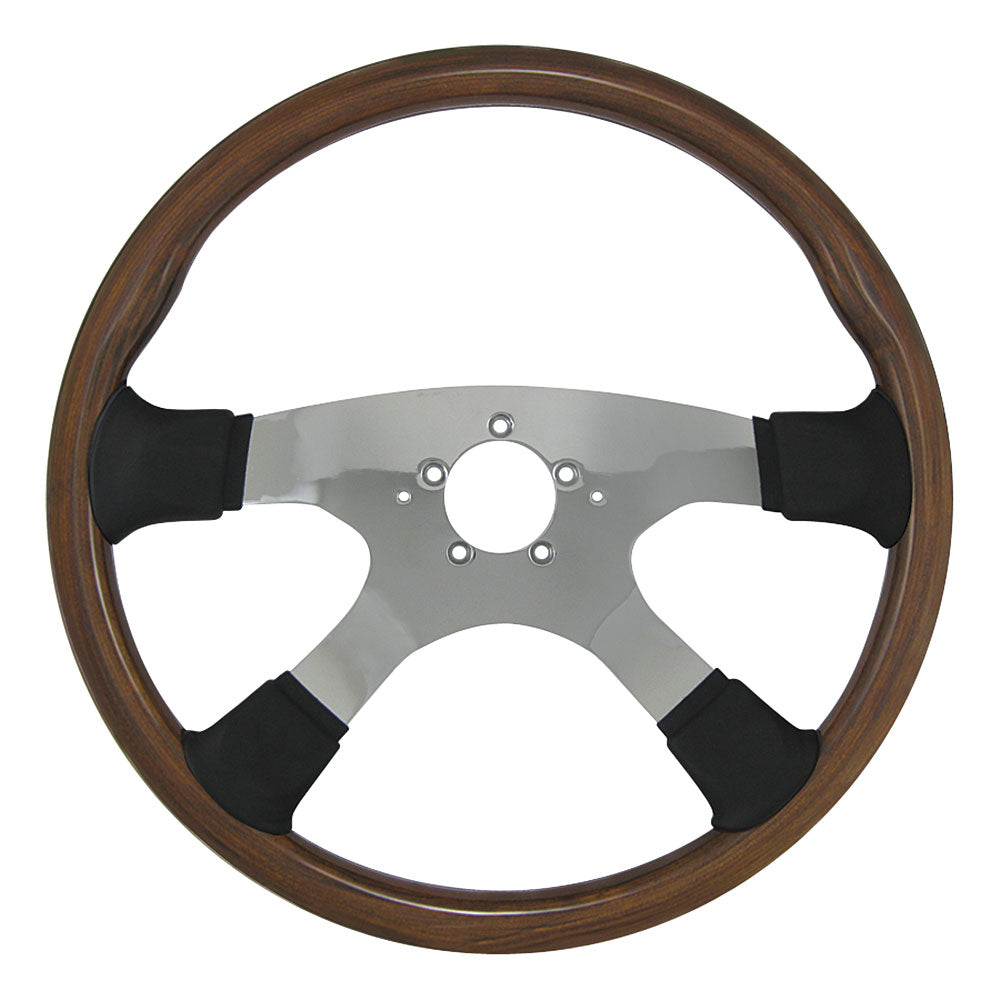 4 Spoke Tour 4 Mahogany Steering Wheel 18"