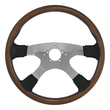 4 Spoke tour 4 mahogany steering wheel 18"