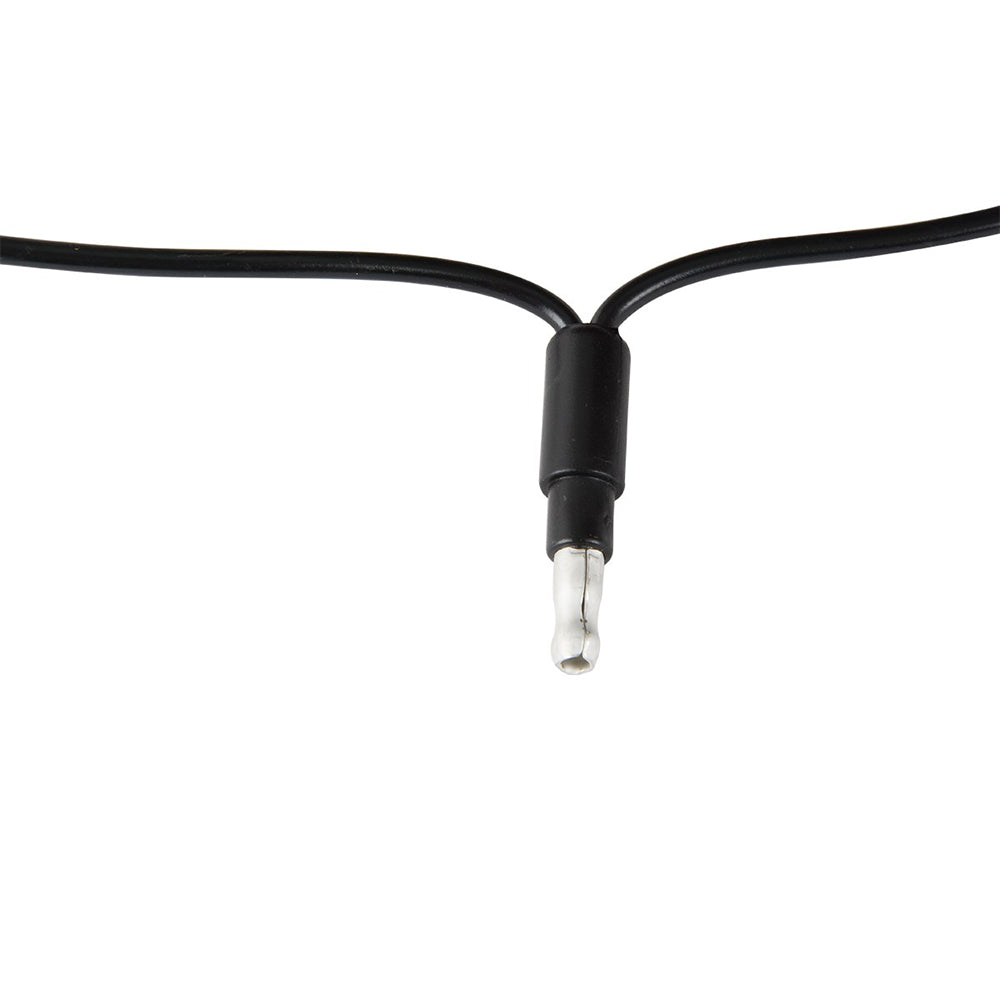 Black Wire Single Bullet Plug Harness w/ 7" Leads