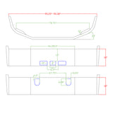 Mack CH613 18" Set Back Axle Bumper