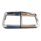 Amber/Blue Flatline Dual Color LED Headlight Bezel