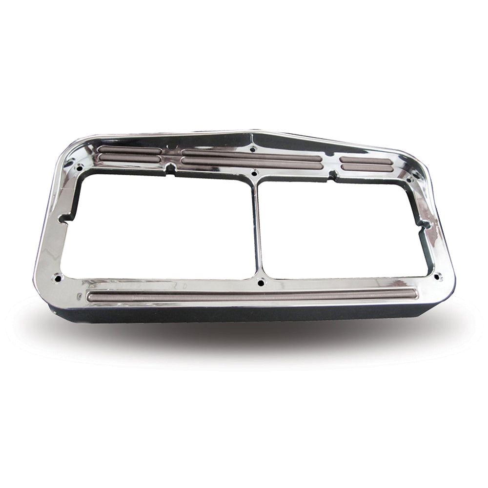 Amber/Blue Flatline Dual Color LED Headlight Bezel