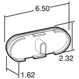6-1/2" Amber 26 LED Oval Turn Signal Light