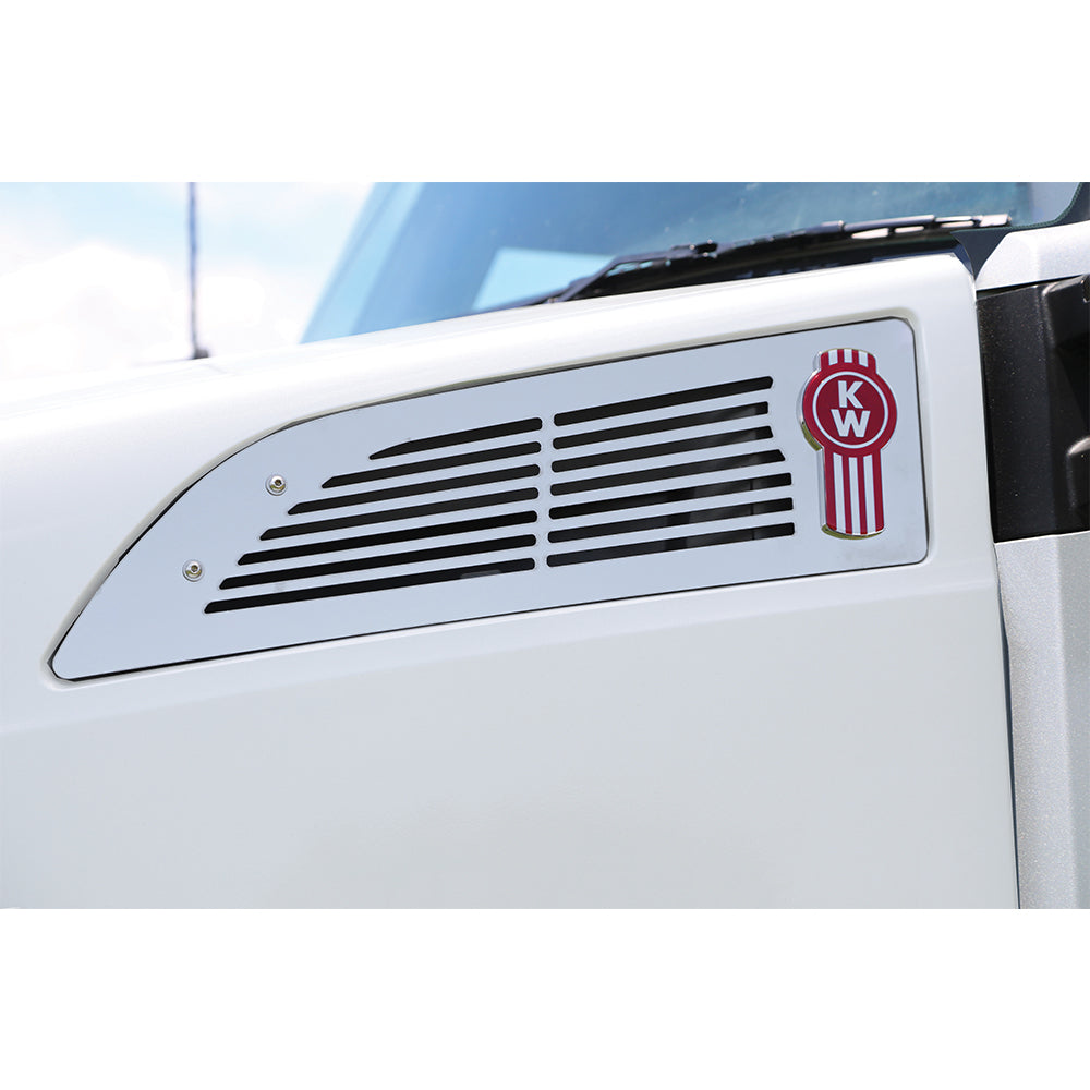 KW T680 Slotted Air Intake Screen with Logo Trim