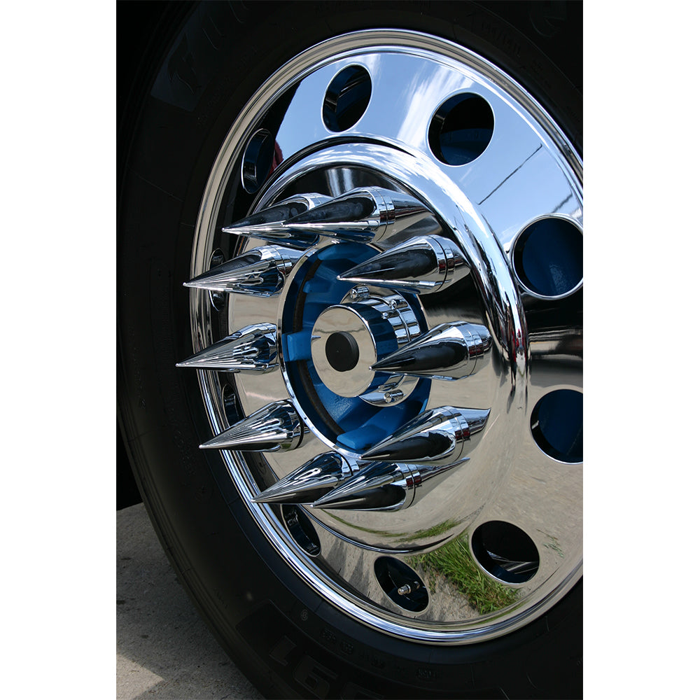 Chrome Billet Aluminum Oil Cap Covers for Unimount Wheels