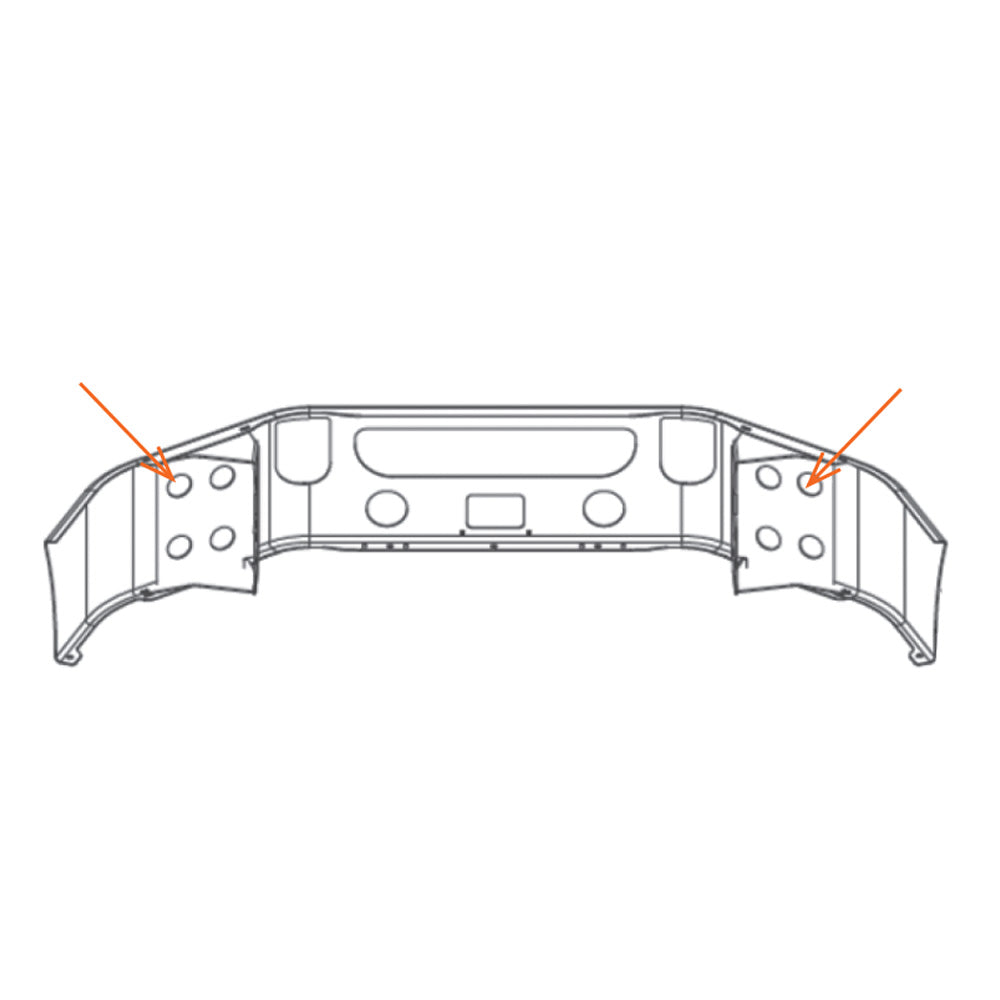 Bumper Brackets for Mack CXU Bumpers