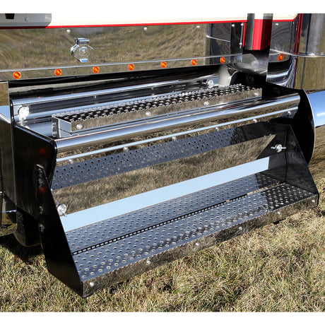 Kenworth 49.5" battery box cover and step kit for semi trucks