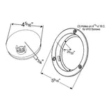 4" SuperNova LED Light with Flange Mount