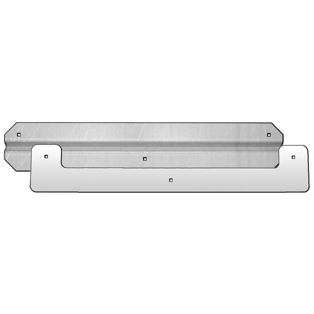 SS U-Shaped Mud Flap Weights with Back Plates (PR)