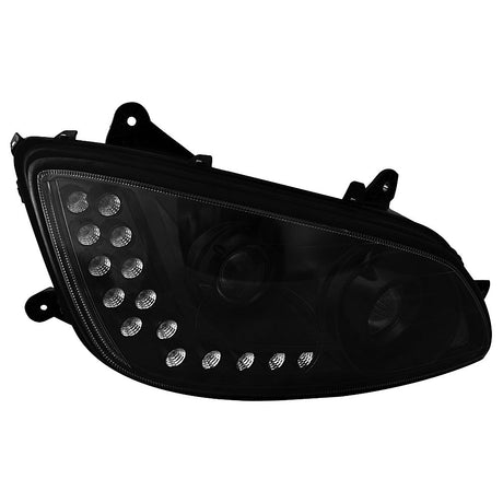 Kenworth T660 blackout projector and LED headlights for semi trucks