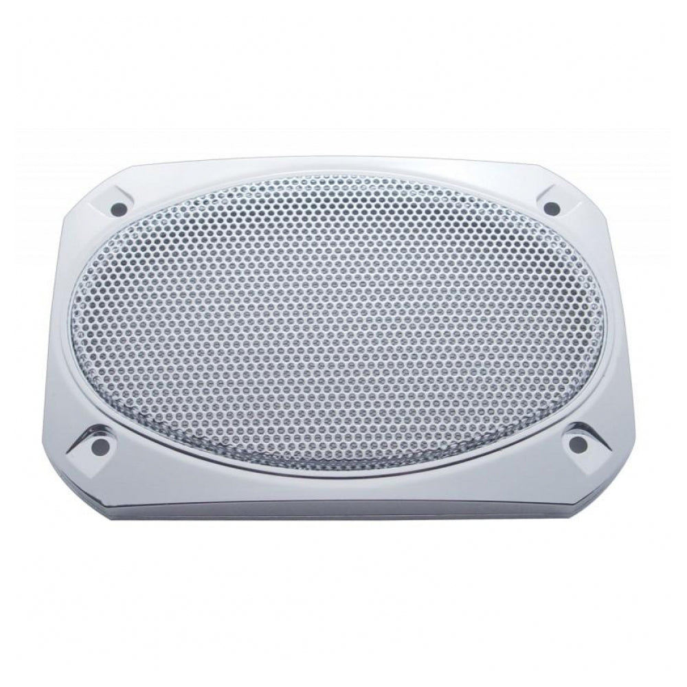 7" x 4-7/8" Peterbilt Chrome Speaker Cover