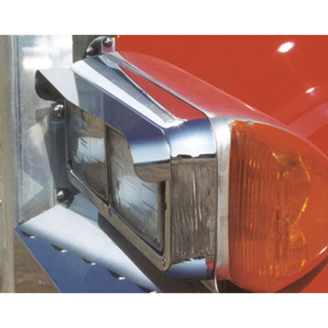 Stainless steel dual headlight visors (PR) (variant 2)