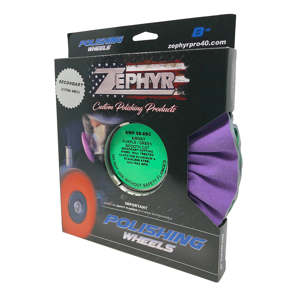 Zephyr 8" Smooth Cut Airway Buffing Wheel