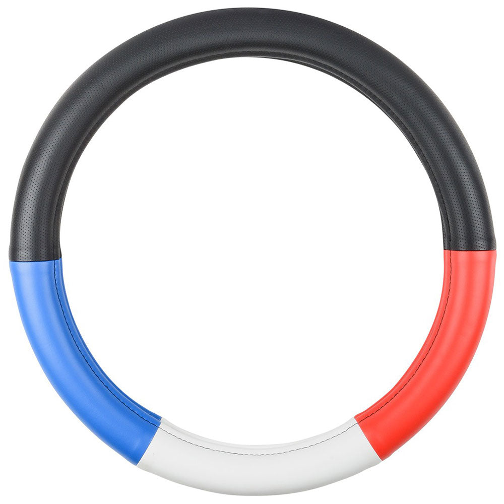 Red, White and Blue Steering Wheel Cover 18"