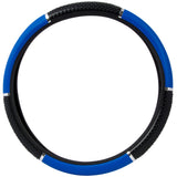 Matte Steering Wheel Cover with Black Grips 18"