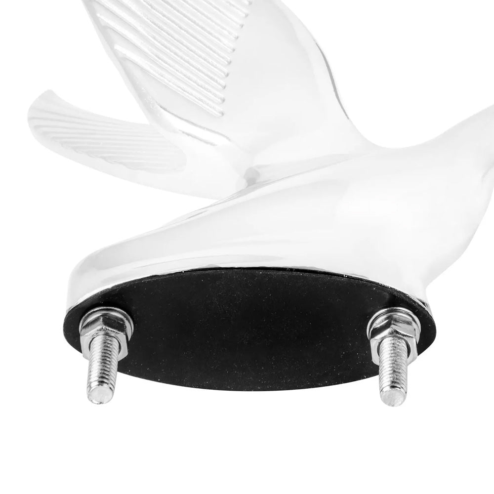 Matte White Classic Swan Hood Ornament