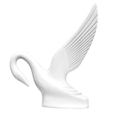 Matte White Classic Swan Hood Ornament