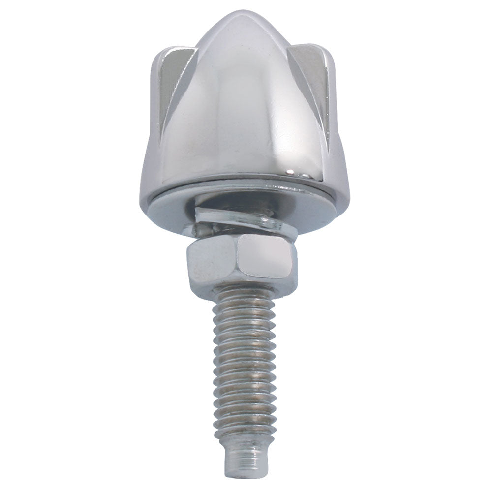 Chrome Bullet Fastener with 3 Wings
