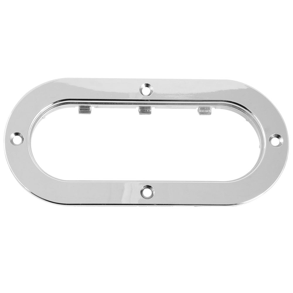 Chrome Plastic Oval Flange Mount Rim