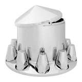 Chrome ABS Rear Axle Covers with 33mm Nut Covers
