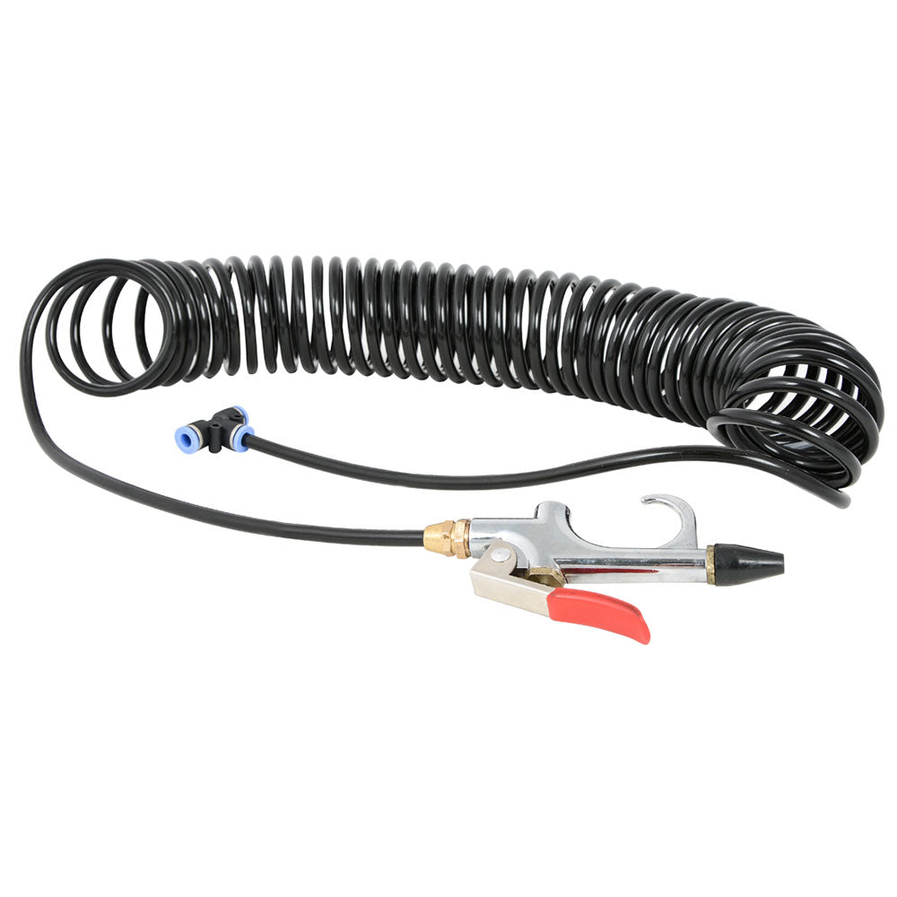 Truck Cab Air Blow Gun Kit with 27' Coil