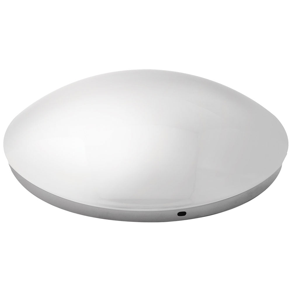 SS Dome Front Hubcap, No Notch, 7/16" Lip