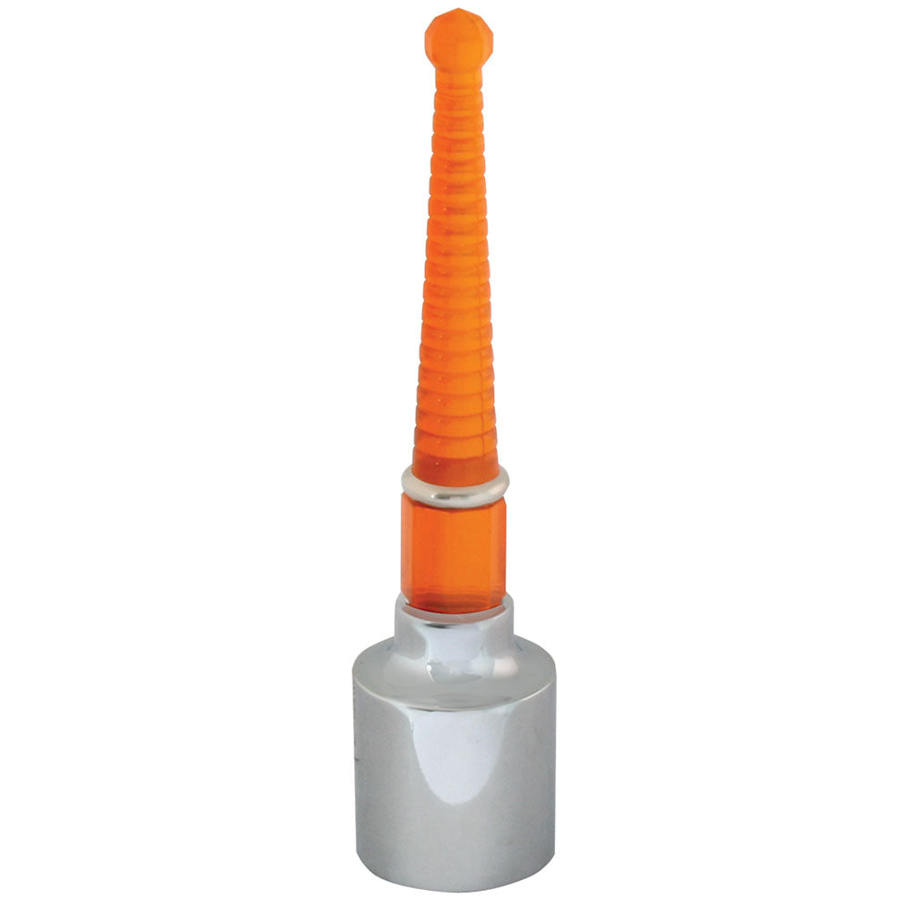 1"ID Chrome Bumper Guide Cap with Pyramid Lens