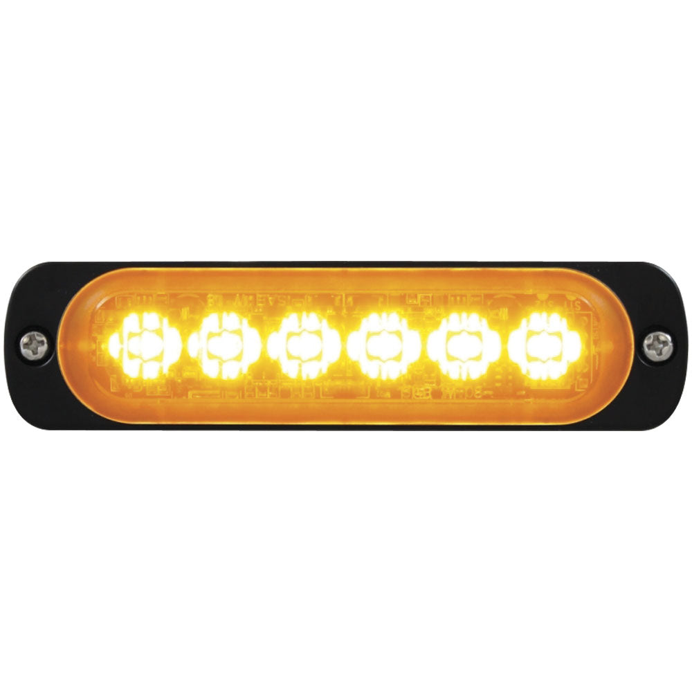 6 High Power Amber LED Directional Warning Light