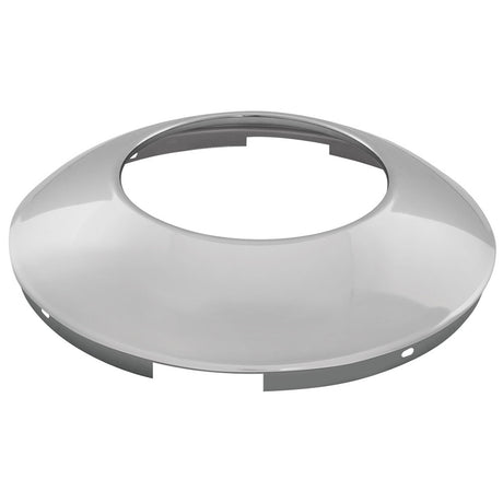 Chrome hubdometer front hubcap no notch 7/16" lip
