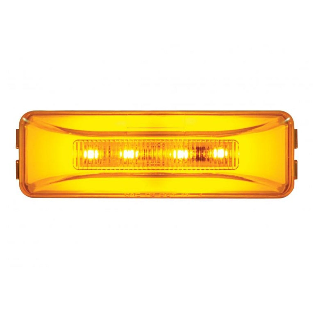 Amber 10 LED Rectangular Glow Marker Light